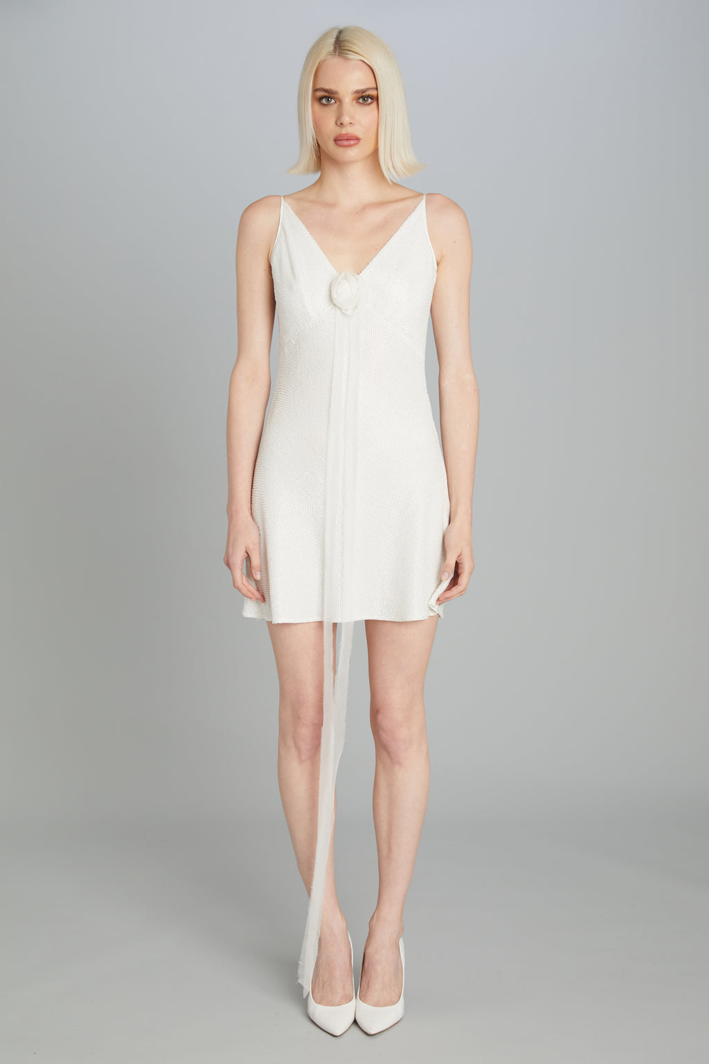 wiederhoeft bead-embellished mini corset dress Pink Mini Ivy Dress main image 1