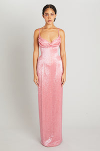 wiederhoeft corset dress Wiederhoeft Beaded Strapless Chiffon Midi Dress - Women - Gold Dresses