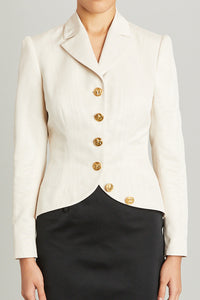 Salon Jacket in Ivory Moire