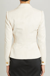 Salon Jacket in Ivory Moire