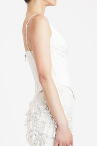 V-Neck Pearl Corset