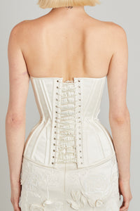 Wasp Corset with Carnation Embroidery