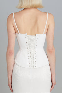 Salon Corset with Breastplate Embroidery