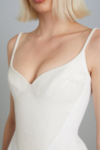 Salon Corset with Breastplate Embroidery