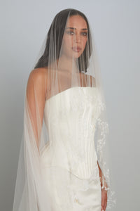 Cathedral-Length Baby's Breath Veil