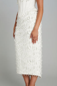 Mid-Calf Crystal Chandelier Skirt