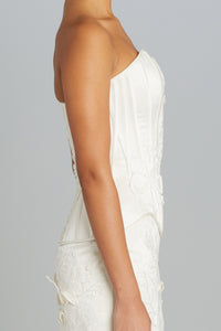 Julie Corset with Carnation Embroidery