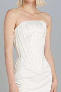 Julie Corset in Matte Satin