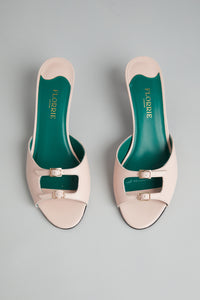 Emzo Mule in Pink Leather