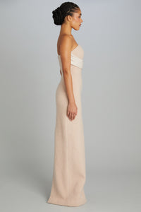Historian Gown in Blush Wool