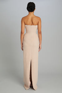 Historian Gown in Blush Wool