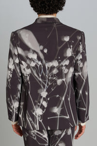 Double-breasted Jacket in Baby’s Breath Shadow Print