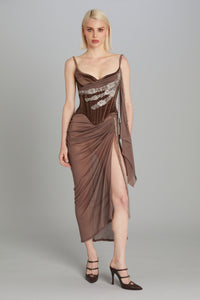 Draped Skirt in Mesh
