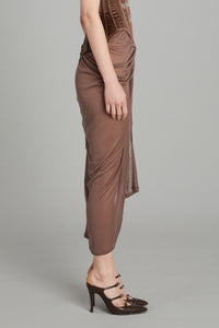 Draped Skirt in Mesh