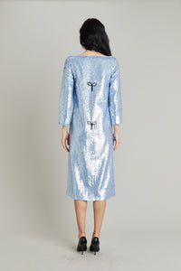 Lingerie Dress in Blue Sequins Lingerie Dress in Blue Sequins