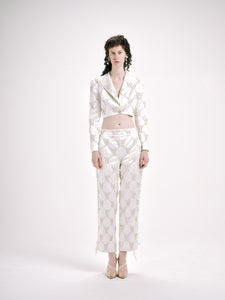 LATTICE SUIT JACKET