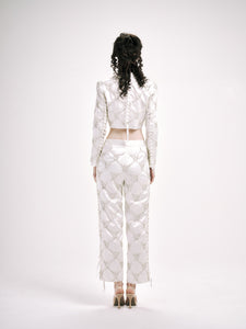 LATTICE SUIT JACKET