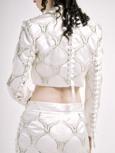 LATTICE SUIT JACKET