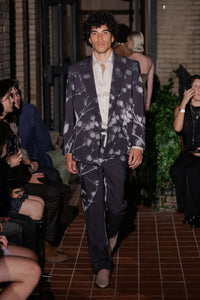 Double-breasted Jacket in Baby’s Breath Shadow Print