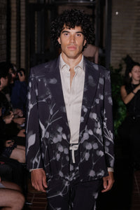 Double-breasted Jacket in Baby’s Breath Shadow Print