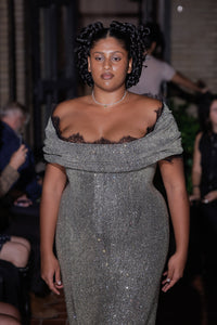 Ivy Gown in Rose Montee Crystals