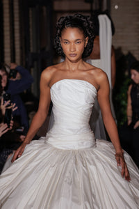 Norma Gown in White Silk Taffeta