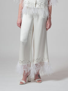 EMBROIDERED PAJAMA PANTS