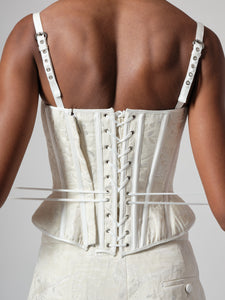 JACKIE CORSET IN FLORAL JACQUARD