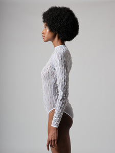 PEARL EMBROIDERED LEOTARD