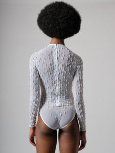 PEARL EMBROIDERED LEOTARD