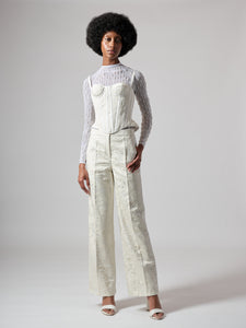 PEARL EMBROIDERED LEOTARD