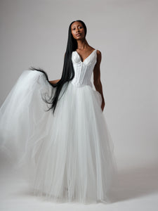 DRAPED CUP CORSET
