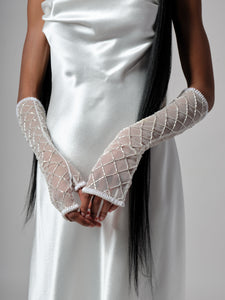 Long deals fingerless gloves